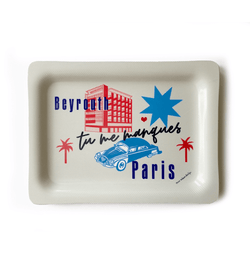 'Tu Me Manques' PARIS BEYROUTH | Tray - Rana Salam SHOP