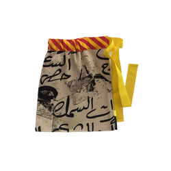 Pouch bag, Mediterranean calligraphy spices, Arabic 