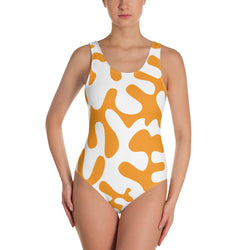 1960s, swimsuit, bodysuit, piscine chamoun, yellow, Matisse 