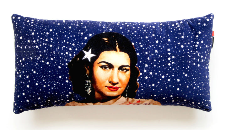 Um Kulthum midnight stars | Velvet Cushion