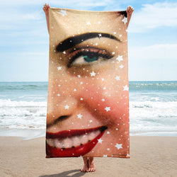 Arab, pop art, beach towel 