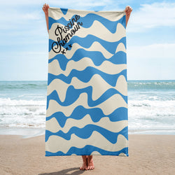Piscine Chamoun Blue Waves | Towel - Rana Salam SHOP